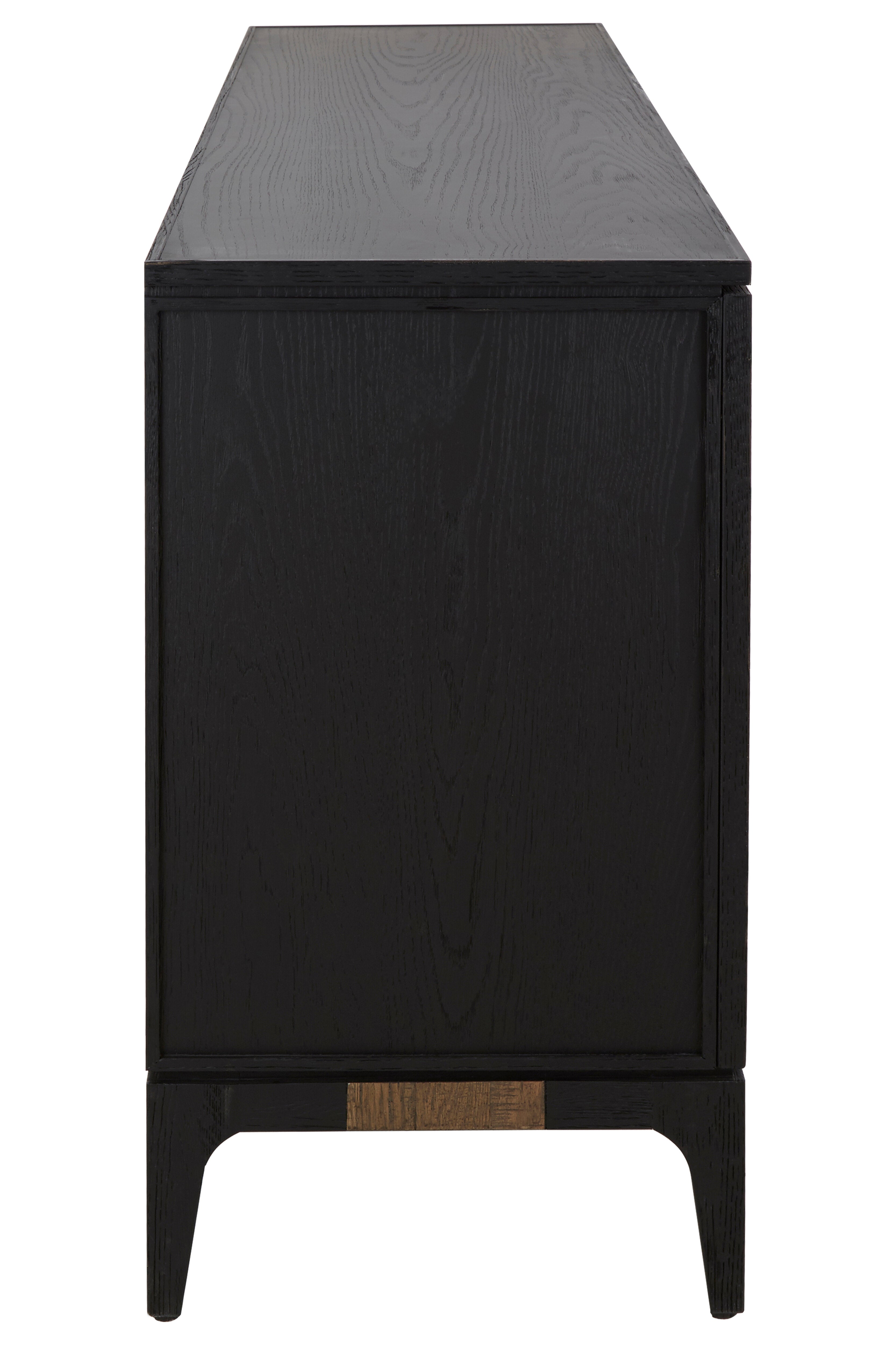 Lucca Antique Brown & Black Oak Wood Sideboard